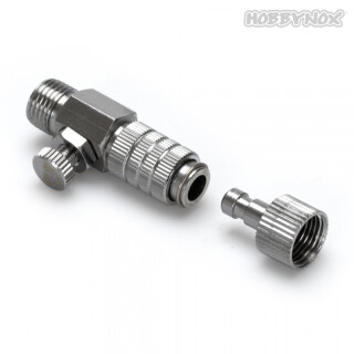 Hobbynox HN012-01 Airbrush Quick Coupler MPC G1/8 with two Male Parts