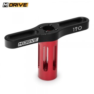 M-Drive MD50200 Radmutterschlssel Alu schwarz - rot 17 mm