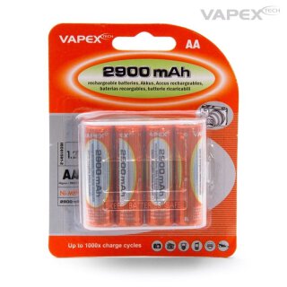 Vapex AA/R6 Battery NiMH 2900mAh 4pcs