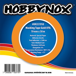 Hobbynox HN351950 Maskierband 19 mm x 50 m