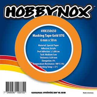 Hobbynox HN350650 Maskierband 6 mm x 50 m