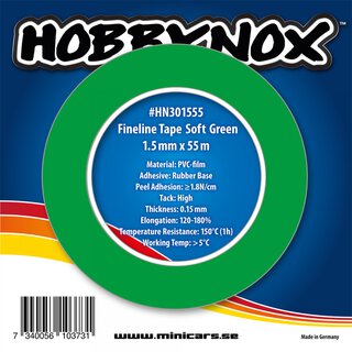 Hobbynox HN301555 Maskierband 1,5 mm x 55 m