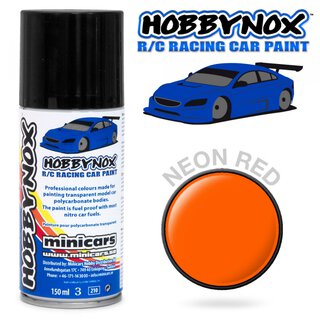 Hobbynox HN1403 neon rot R/C Racing Spray 150 ml