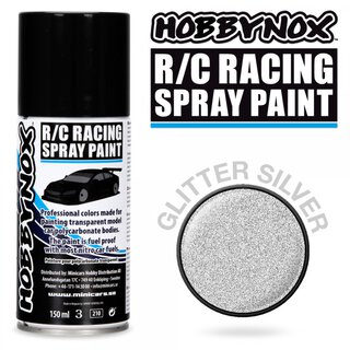 Hobbynox HN1210 glitzer silber R/C Racing Spray 150 ml