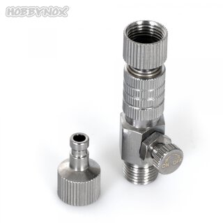 Hobbynox HN012-01 Airbrush Quick Coupler MPC G1/8 with two Male Parts