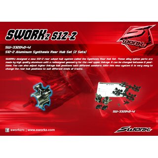 SWORKz SW332040-41 S12-2 Aluminum Synthesis Rear Hub System 1Set