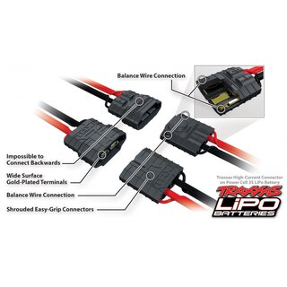 TRAXXAS Charger EZ-Peak Dual 8A and 2x3S 5000mAh Battery Combo