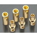 Solid High Power 5,5 mm Gold Connector 3 Paare