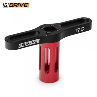 M-Drive MD50200 Radmutterschlüssel Alu schwarz - rot 17 mm
