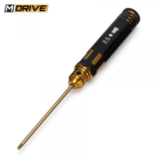 M-Drive MD21025 Pro TiN Innensechskantschlüssel 2.5 mm