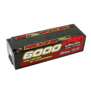 Gens ace Redline Series 6000mAh 15.2V 130C 4S1P HardCase 59# HV Ultra LCG LiPo Battery