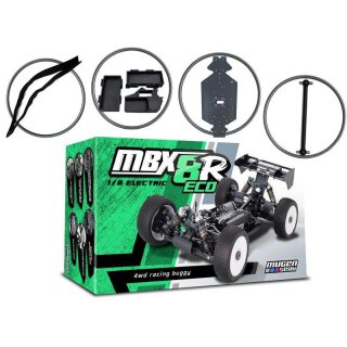 Mugen Seiki E2028 MBX-8R ECO 1:8 EP 4WD Buggy Elektro + Umbaukit 2x2 S Lipos