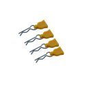 RC-Parts RC18003-YEL Body Clips Gelb inkl. Splint 4...