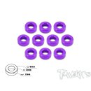 T-Work´s TA-009P Aluminum 3mm Bore Washer 2.0mm 10pcs.