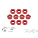 T-Work´s TA-009R Aluminum 3mm Bore Washer 2.0mm 10pcs.