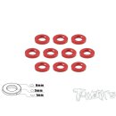 T-Work´s TA-008R Aluminum 3mm Bore Washer 1.0mm 10...