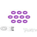 T-Work´s TA-008P Aluminum 3mm Bore Washer 1.0mm 10...