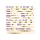 T-Work´s GSSU-MBX8R Gold Plated Steel UFO Screw Set...