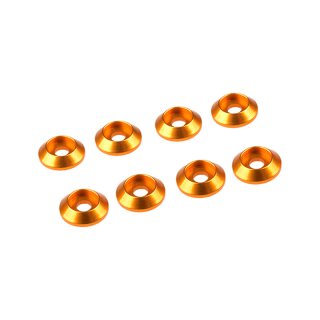 Ultimate UR1521-G 3 mm Alu Cap Head Washer Gold 8 Stück