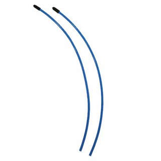 Ultimate Antennenrohr ultra flexibel 2 Stück mit Kappe blau