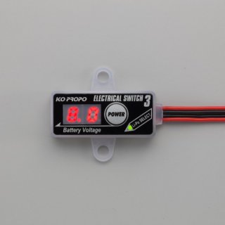KoPropo Elektrical Switch 3 Schalter LiPo, LiFe, NiMh