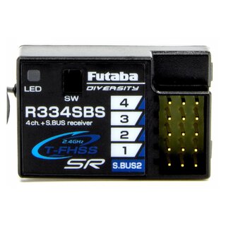 Futaba FPR334SBS 4 Kanal Empfänger R334SBS 2,4 GHz T-FHSS SR