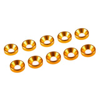 Ultimate UR1511-G 4 mm Alu Unterlegscheibe konisch gold 10 Stück