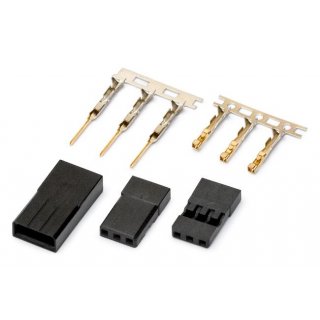 D-Max Servo Connector JR/Universal gold plated pair