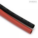 D-Max Schrumpfschlauch 7.5mm x 1m rot und schwarz