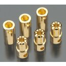 Solid High Power 6,5 mm Gold Connector 3 Paare