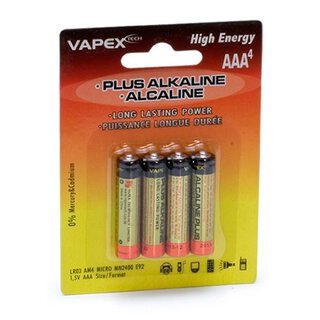 Vapex Plus Alkaline batteries AAA 4pcs